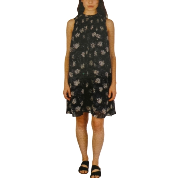 Joie Dresses & Skirts - 💙✨Joie Dress NWT Silk Blend Printed Sleeveless Shift Dress Navy Ivory M